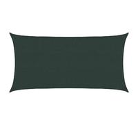 vidaXL Voile d'ombre 2,5 x 6 m HDPE Rectangulaire Vert foncé