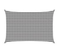 vidaXL Voile d'ombre Rectangulaire 3 x 4,5 m HDPE Anthracite et blanc