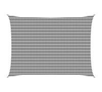 vidaXL Tente d'ombrage anthracite et blanche 5 x 8 m en HDPE