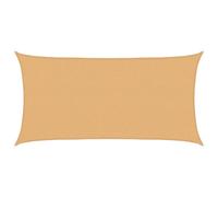 vidaXL Voile d'ombre Sable 2 x 6 m HDPE
