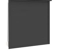 VidaXL Volet roulant anthracite 130 x 140 cm en aluminium et polyuréthane