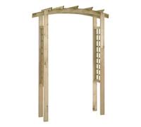 vidaXL Arche de jardin bois pin 150x60x210cm, résistante à la pourriture, support plantes grimpantes