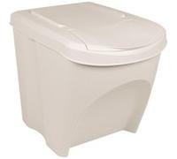 vidaXL Vuilnisbakken 3 st stapelbaar 75 L polypropeen wit152199 G