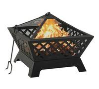 vidaXL Foyer avec tisonnier 64 cm XXL Acier