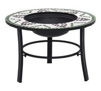 vidaXL Foyer mosaïque Vert 68 cm Céramique