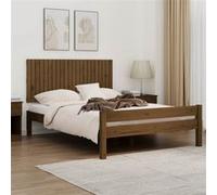 vidaXL Wandhoofdbord 140x3x60 cm massief grenenhout honingbruin824871 Marron G