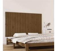 vidaXL Wandhoofdbord 147x3x90 cm massief grenenhout honingbruin824896 Marron G