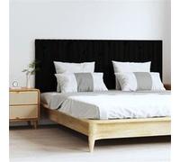 vidaXL Wandhoofdbord 159,5x3x60 cm massief grenenhout zwart824852 Noir G