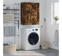 vidaXL Wandkast 69,5x34x90 cm bewerkt hout gerookt eikenkleurig830409 Marron G