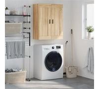vidaXL Armoire murale Wandkast 69,5x34x90 cm – 3 compartiments, chêne Sonoma, bois d'ingénierie