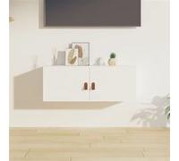 vidaXL Armoire murale Blanc 80x30x30 cm Bois de pin massif