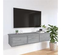 vidaXL Wandkast 88x26x18,5 cm bewerkt hout grijs sonoma eikenkleurig815082 Gris G
