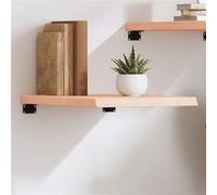 vidaXL Étagère murale 40x60x(2-4) cm bois de chêne massif non traité Marron