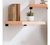 vidaXL Étagère murale 40x60x(2-6) cm bois de chêne massif non traité Marron