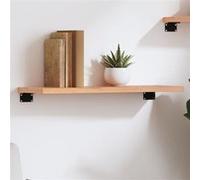 vidaXL Wandschap 60x20x2 cm behandeld massief eikenhout lichtbruin363641 Marron G