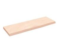 vidaXL Wandschap 60x20x2 cm onbehandeld massief eikenhout363521 Marron G