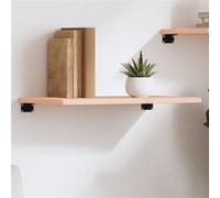 vidaXL Étagère murale 60x30x2 cm bois de chêne massif non traité Marron