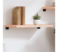 vidaXL Wandschap 60x40x(2-4) cm onbehandeld massief eikenhout363528 Marron G