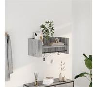 vidaXL Étagère Murale Sonoma Gris 70,5x35x30,5 cm Bois d'ingénierie, étagère Murale Cube, Organisateur Cube, étagère Flottante, Rangement Cube
