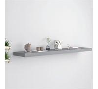 vidaXL Wandschap zwevend 120x23,5x3,8 cm MDF grijs323862 Gris G