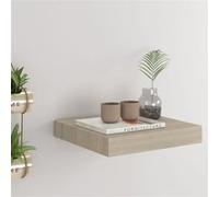 vidaXL Etagère Murale Flottante Etagère Suspendue Support Mural Bibliothèque Salon Salle de Séjour Maison Intérieur Couleur de Chêne 23x23,5x3,8cm MDF
