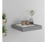 vidaXL Wandschap zwevend 23x23,5x3,8 cm MDF grijs323844 Gris G