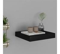 vidaXL Wandschap zwevend 23x23,5x3,8 cm MDF zwart323823 Noir G