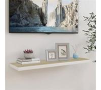 vidaXL Étagère flottante murale 90×23,5×3,8 cm MDF chêne et blanc