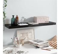 Vidaxl Etagère Murale Flottante Noir Brillant 90x23,5x3,8 Cm Mdf