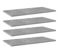vidaXL Panneaux de bibliothèque 4 pcs Gris béton 60x30x1,5cm Aggloméré