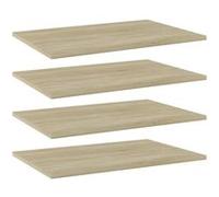 Vidaxl Panneau De Bibliothèque 4 Pcs Chêne Sonoma Bois D’Ingénierie
