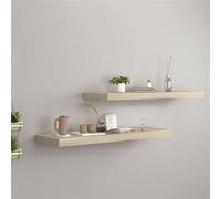 vidaXL Étagères murales flottantes 2 pcs Chêne 80×23,5×3,8 cm MDF