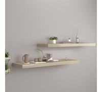 vidaXL Étagères murales flottantes 2 pcs Chêne 90x23,5x3,8 cm MDF