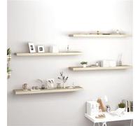vidaXL Étagères murales flottantes 4 pcs - Chêne