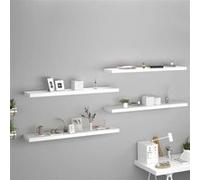 vidaXL Étagères murales flottantes 4 pcs - Blanc