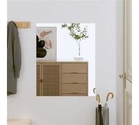 vidaXL Miroir mural 50 x 60 cm rectangulaire en verre – Modèle 350449