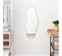 vidaXL Miroir mural de maquillage 348261 - Doré 80x35 cm
