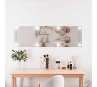 vidaXL Miroir mural avec lumières LED 30x100 cm verre rectangulaire