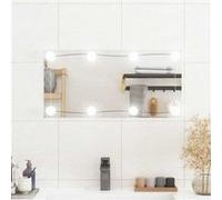 vidaXL Wandspiegel met LED's rechthoekig 30x60 cm glas3189149 miroir G