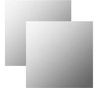 vidaXL Miroir mural - 2 pcs Verre 50x50 cm