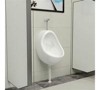 vidaXL Wandurinoir met spoelklep keramiek wit143990 Blanc G