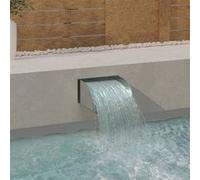 vidaXL Cascade pour piscine avec LED 30x34x14 cm acier inoxydable 304