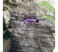 vidaXL Watervaloverlaat met RGB LED's 30 cm acryl151401 G