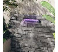 vidaXL Déversoir pour cascade avec LED RVB Acrylique 45 cm