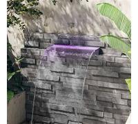 vidaXL Watervaloverlaat met RGB LED's 60 cm acryl151403 G