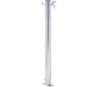 vidaXL Colonne à eau de jardin 60 cm acier inoxydable ronde, robinet sur pied