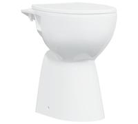 Toilet verhoogd 7 cm soft-close randloos keramiek wit145779