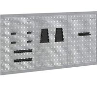 vidaXL Werkzeugwandpaneel 3 pcs Grau 150 x 1 x 80 cm