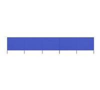 vidaXL Tissu brise-vent 5 pièces 600 x 160 cm bleu azur