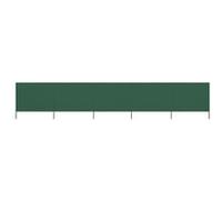 vidaXL Windscherm 5-panelen 600x80 cm stof groen47155 Vert G